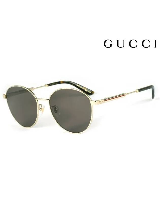 Eyewear Round Sunglasses Grey - GUCCI - BALAAN 3