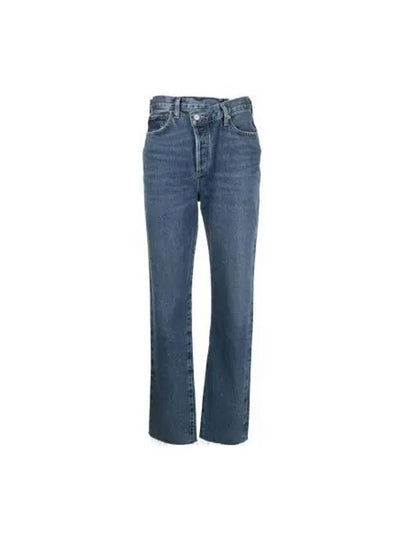 Criss Cross Denim Straight Jeans Blue - AGOLDE - BALAAN 2