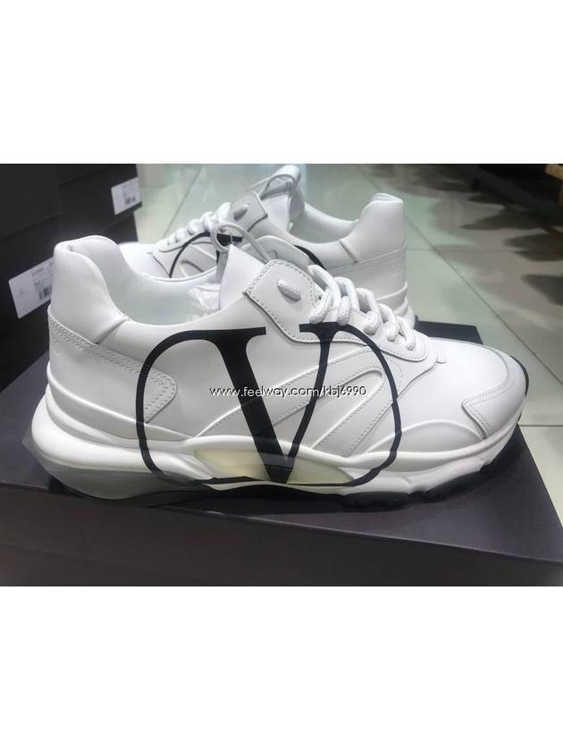 Men's V Logo Bounce Low Top Sneakers White - VALENTINO - BALAAN 3