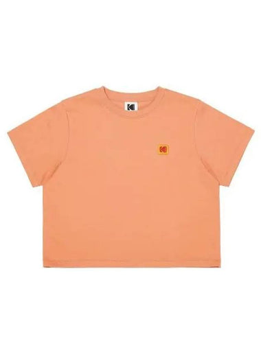 KODAK Essential Signature Logo Short Sleeve T Shirt Women CORAL - KODO - BALAAN 1