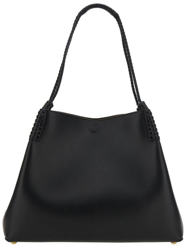 'Libra' Black Shoulder Bag With Maxi Logo On The Front In Leather Woman - ETRO - BALAAN 2