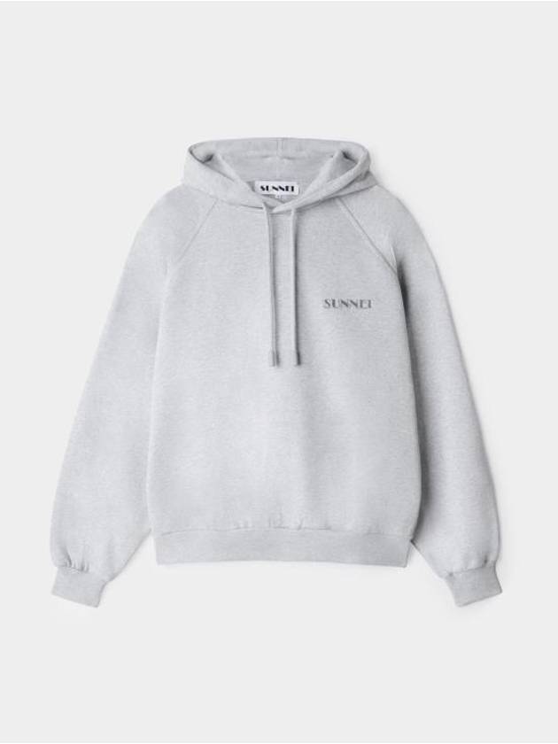 Embroidered Logo Hoodie Grey - SUNNEI - BALAAN 2