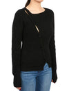 La Maille Pau Asymmetric Cardigan Black - JACQUEMUS - BALAAN 6