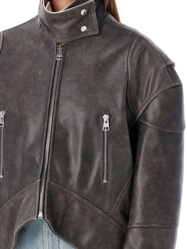 leather jacket black - JW ANDERSON - BALAAN 4