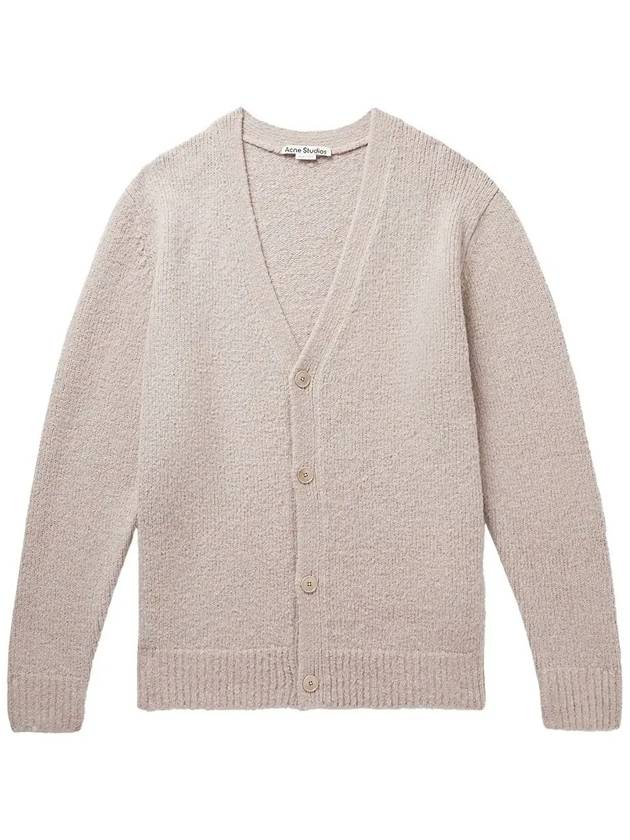 Wool Blend Cardigan Clay Beige - ACNE STUDIOS - BALAAN 3