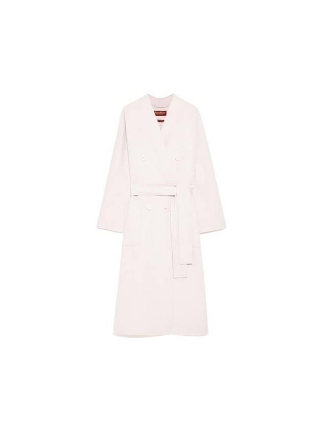 Pasec Double Breasted Wool Cashmere Coat Powder - MAX MARA - BALAAN 1