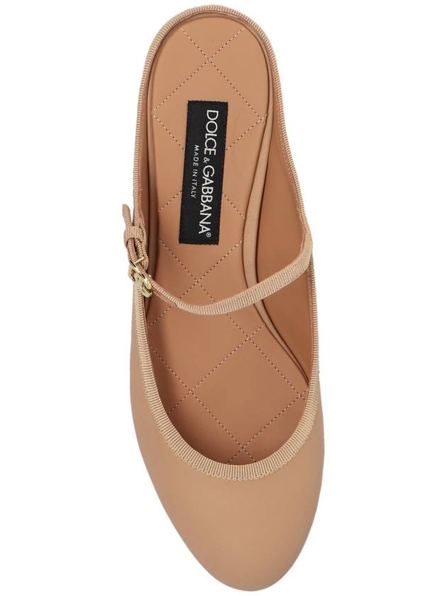 Dolce & Gabbana Slides With Strap, Women's, Beige - DOLCE&GABBANA - BALAAN 6