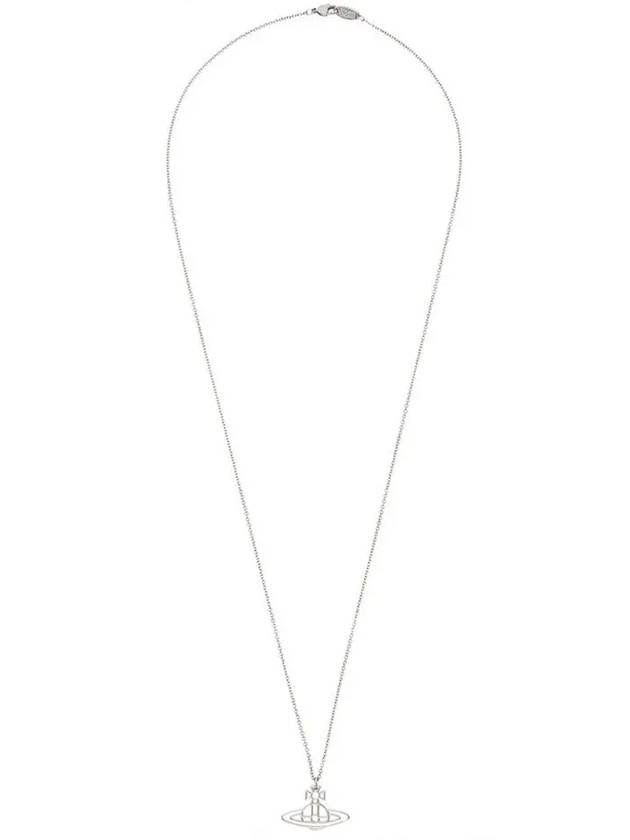 Thin Lines Flat ORB Necklace Silver - VIVIENNE WESTWOOD - BALAAN 3