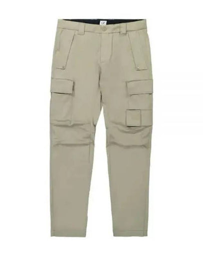 Men's Metropolis Stretch Satin Cargo Straight Pants Silver Sage - CP COMPANY - BALAAN 2