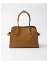 Medium Leather Tote Bag Caramel - PRADA - BALAAN 2