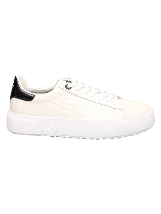 Platform Low Top Sneakers White - EMPORIO ARMANI - BALAAN 1
