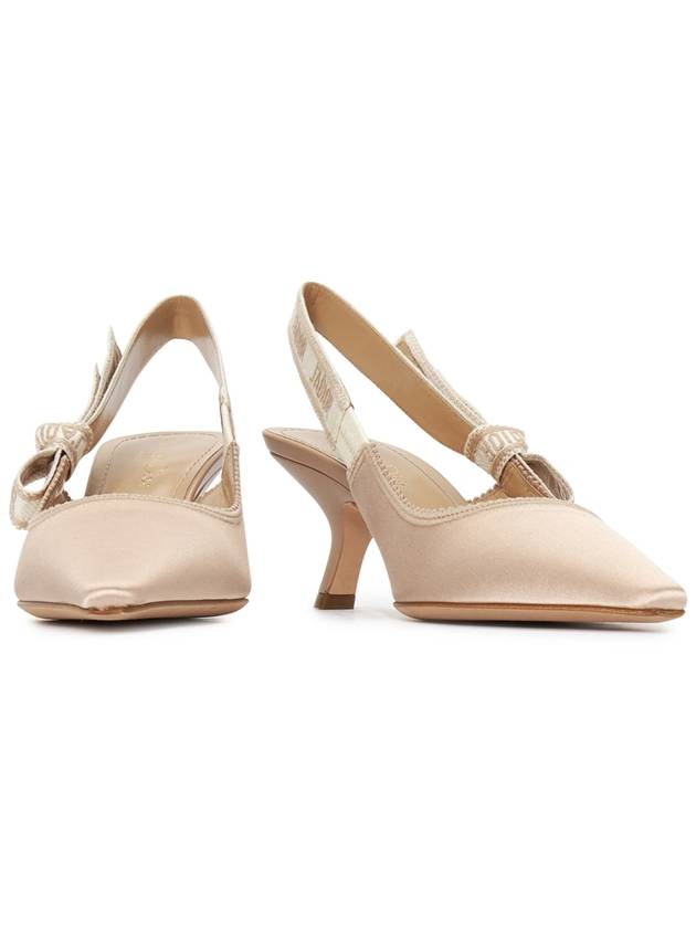 J'adior Satin Cotton Slingback Heels Nude - DIOR - BALAAN 4