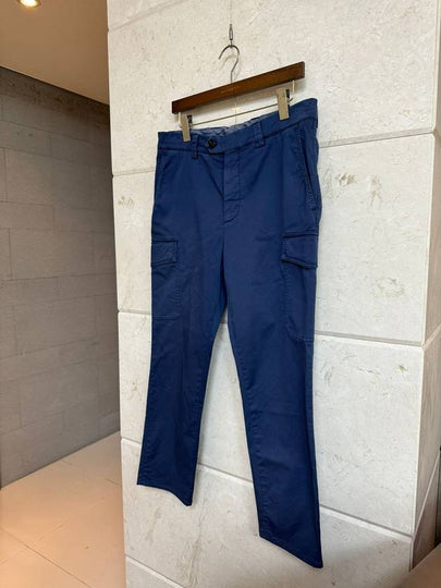 Cotton Cargo Pants Blue 46 - BRUNELLO CUCINELLI - BALAAN 2