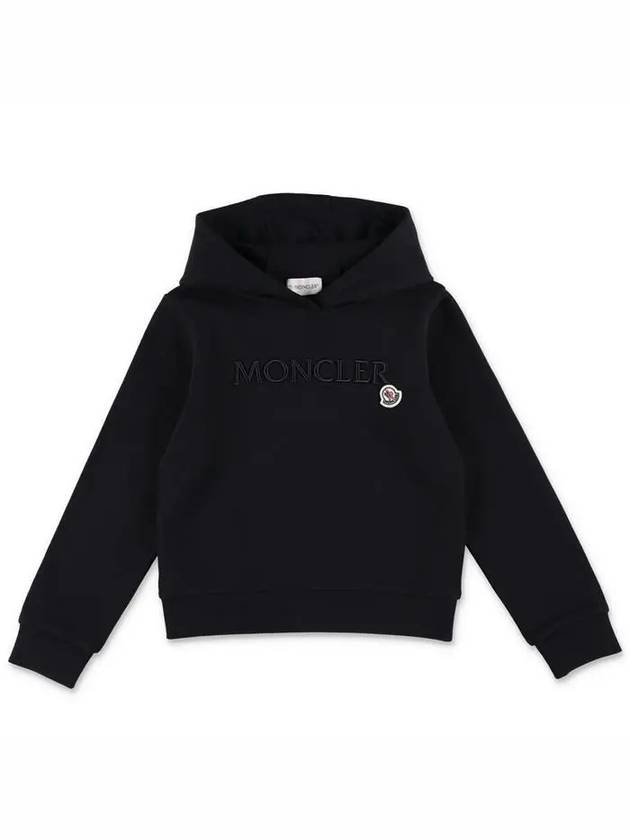 Moncler Kids 8 10 Logo Hoodie Black - MONCLER - BALAAN 1