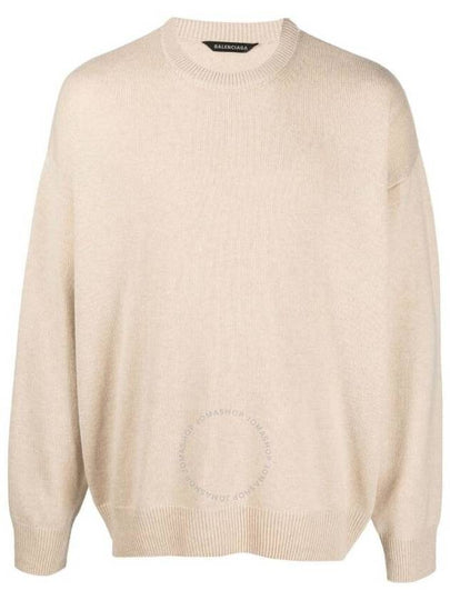 crew neck cashmere knit top beige - BALENCIAGA - BALAAN 2