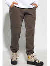 Camargue Clay Logo Cotton Jogging Pants Dark Brown - JACQUEMUS - BALAAN 4