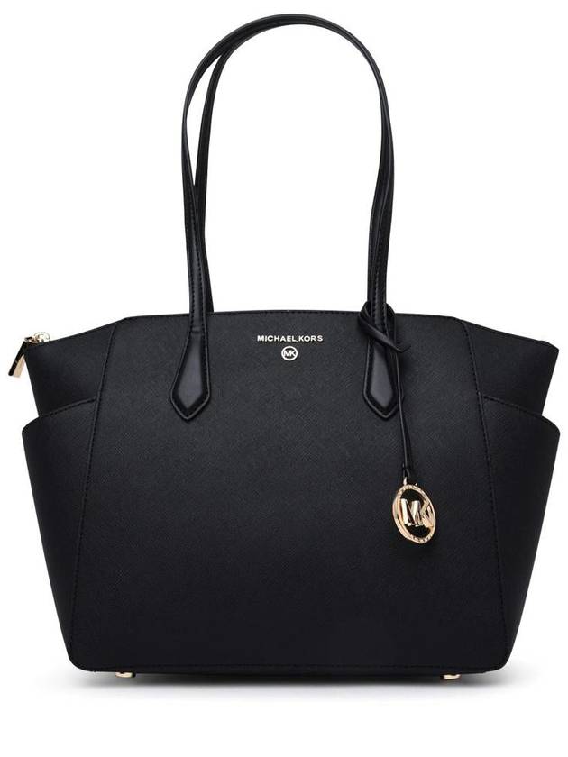 Marilyn Saffiano Medium Tote Bag Black - MICHAEL KORS - BALAAN 2