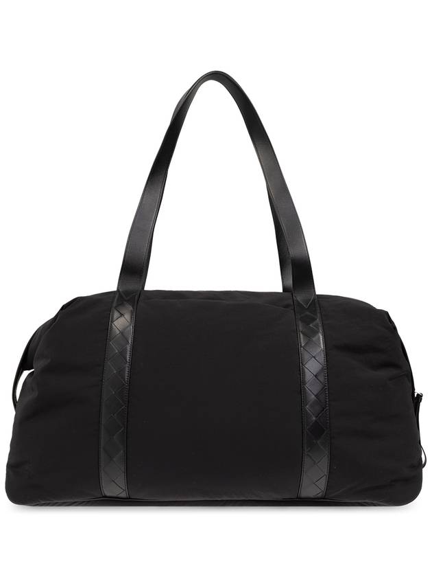 Large Crossroad Weekender Duffel Bag Black - BOTTEGA VENETA - BALAAN 4