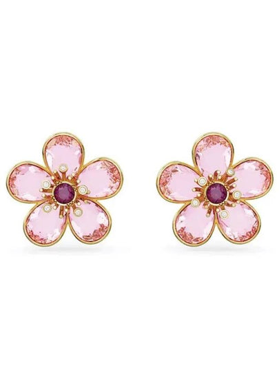 Women's Florere Stud Flower Earrings Pink - SWAROVSKI - BALAAN 2