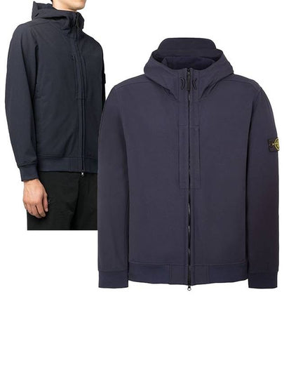 Soft Shell RE Dye Technology Hooded Jacket Black - STONE ISLAND - BALAAN 2