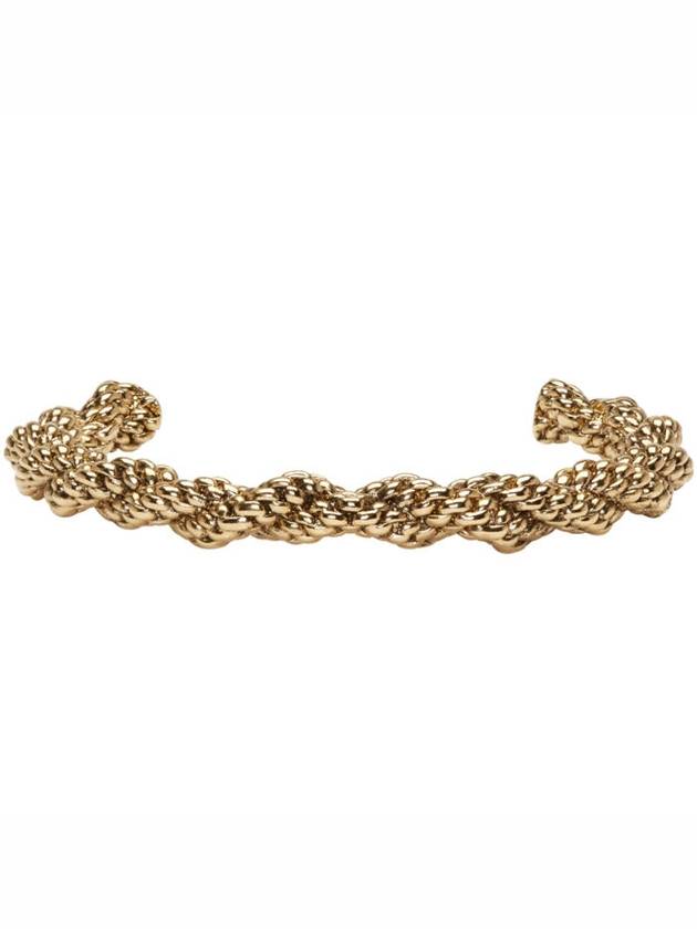 Gold Twist Scoubidou Bracelet - BALMAIN - BALAAN 1