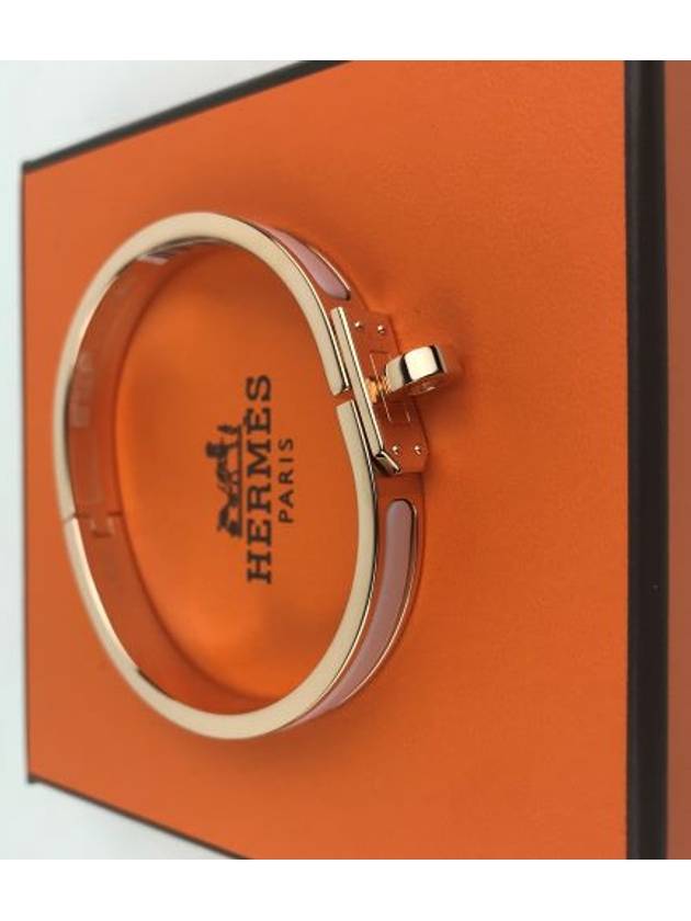 Mini Clic Kelly Bracelet Rose Gold - HERMES - BALAAN 4