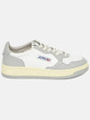 Men's Medalist Low Leather Sneakers Grey White - AUTRY - BALAAN 3