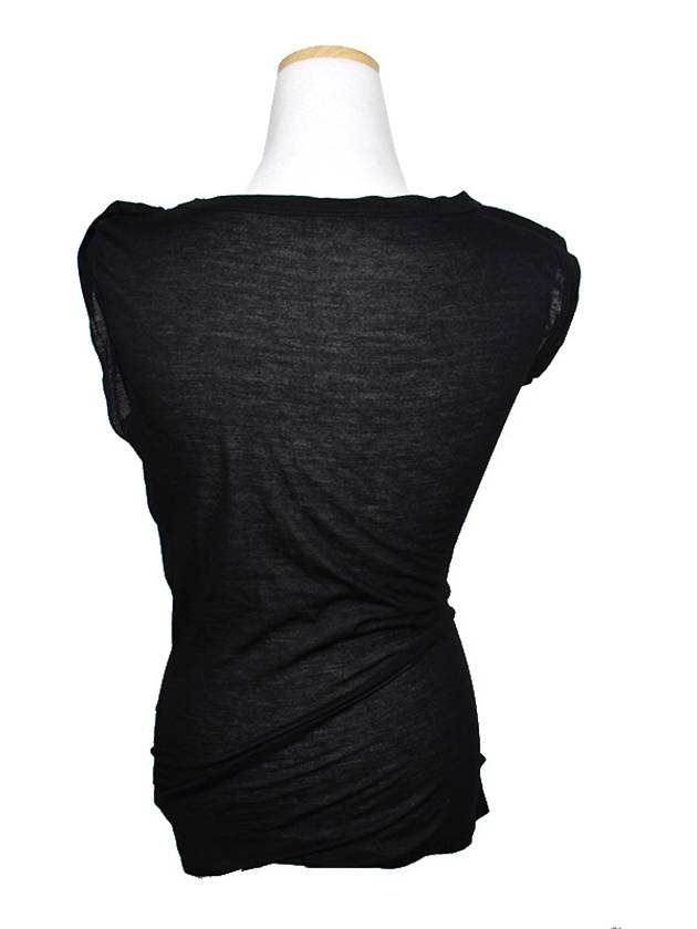 By Alberta Ferretti black draped top 44 55 - PHILO-SOFIE - BALAAN 2