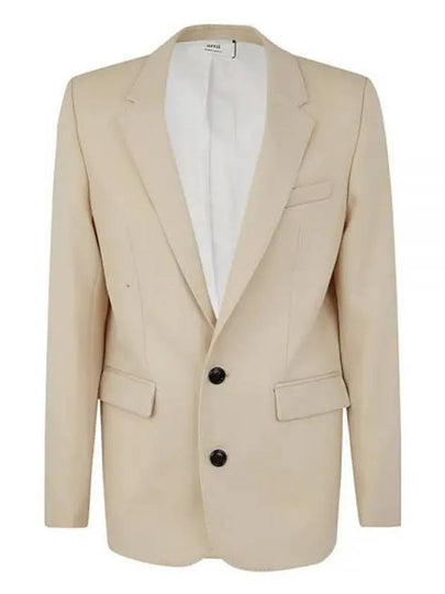 Two Button Blazer Jacket Beige - AMI - BALAAN 2