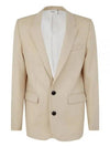 Two Button Blazer Jacket Beige - AMI - BALAAN 2