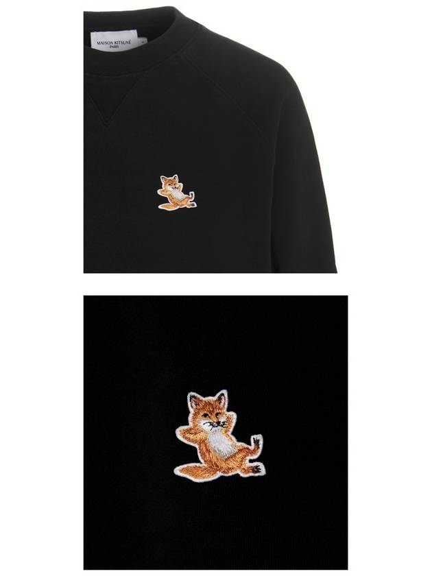 Chillax Fox Patch Classic Sweatshirt Black - MAISON KITSUNE - BALAAN 6