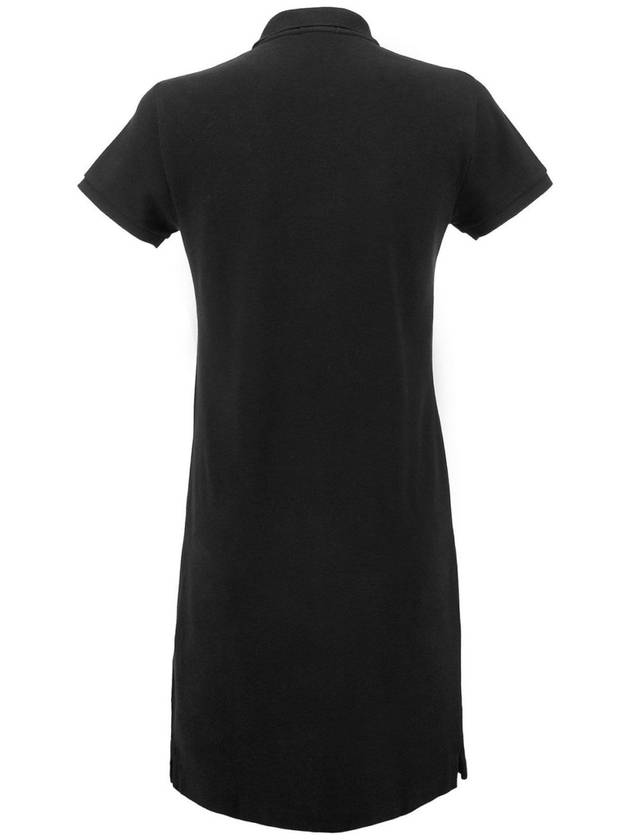 Women's Pony Logo Midi Dress Black - POLO RALPH LAUREN - BALAAN 3