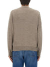 Embroidery Logo Fine Wool Cardigan Grey - VIVIENNE WESTWOOD - BALAAN 4