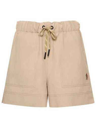 Women's Froisse Shorts Beige - MONCLER - BALAAN 1