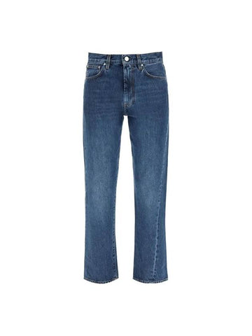 Twist Seam Straight Jeans Blue - TOTEME - BALAAN 1