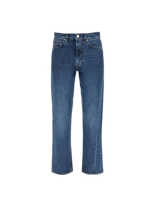 Twist Seam Straight Jeans Blue - TOTEME - BALAAN 1