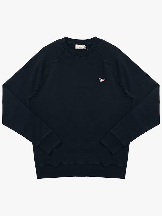 Tricolor Fox Patch Sweatshirt Dark Navy - MAISON KITSUNE - BALAAN 2