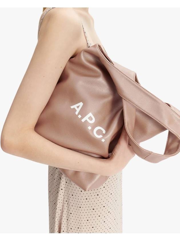 Ninon Small Tote Bag Satin Pink - A.P.C. - BALAAN 9