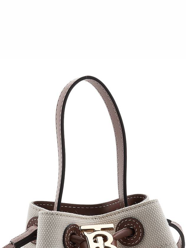 Mini TB Bucket Bag Natural Malt Brown - BURBERRY - BALAAN 8