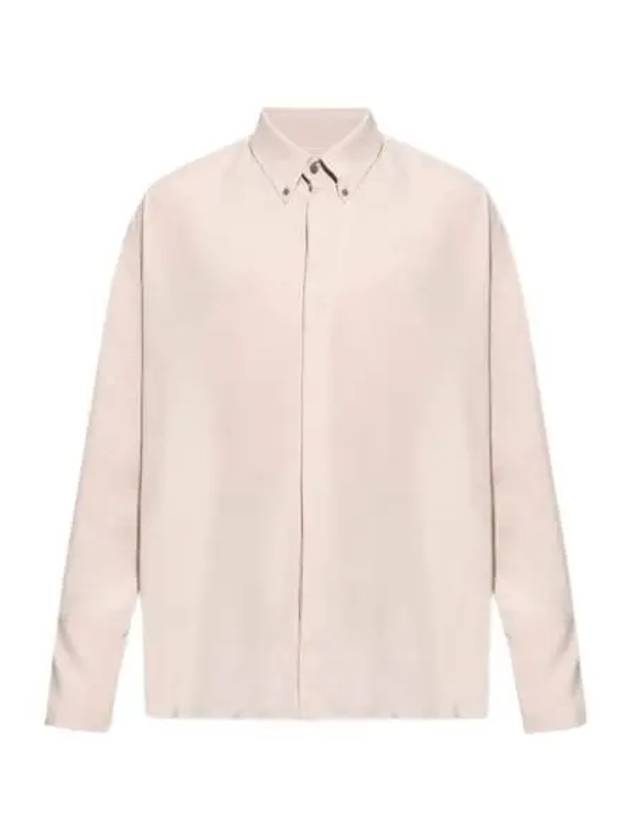 Alexandre Mattiussi Silk Blend Long Sleeve Shirt Pink - AMI - BALAAN 2