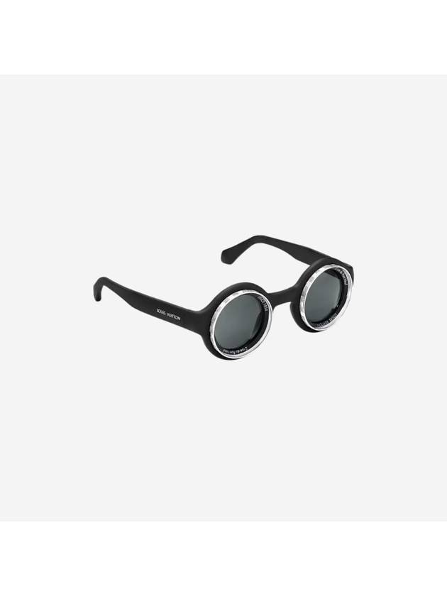 LV Super Vision Round Sunglasses Black - LOUIS VUITTON - BALAAN 1