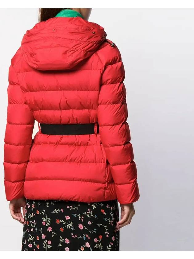Clion Fur Padded Jacket Red - MONCLER - BALAAN.