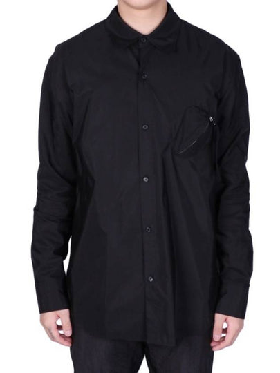 Men's Guard Pocket Long Sleeve Shirt Black - KANGHYUK - BALAAN 2