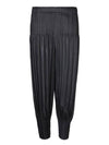 24SS Issey Miyake Straight Pants PP47JF402 15 Black - ISSEY MIYAKE - BALAAN 1