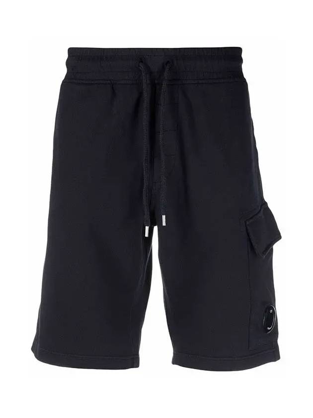 Men's Lens Patch Cargo Shorts Navy - CP COMPANY - BALAAN 3