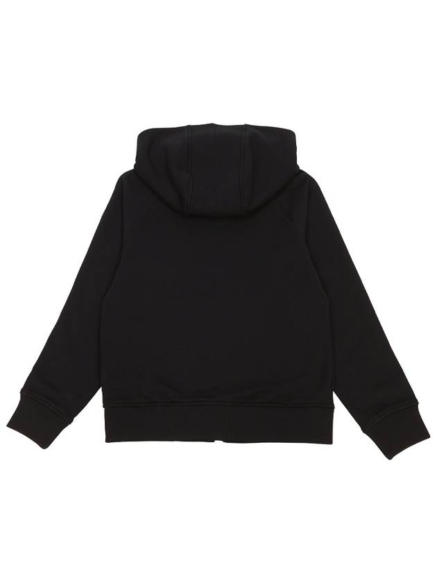 Kids Embroidered Logo Hoodie Black - BURBERRY - BALAAN 4