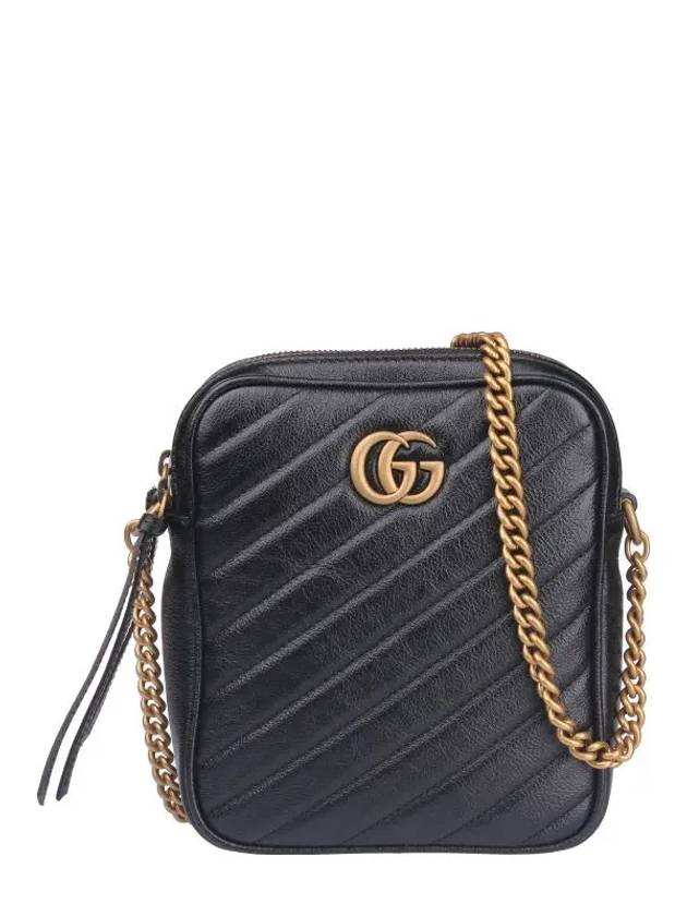 GG Marmont Small Cross Bag Black - GUCCI - BALAAN 2