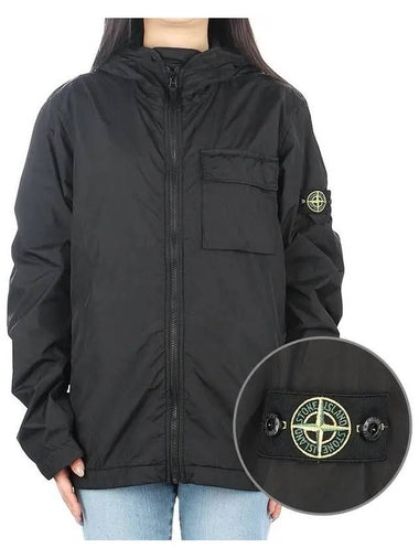 Kids Hooded Jacket 781640233 V0029 Black 271623 - STONE ISLAND - BALAAN 1