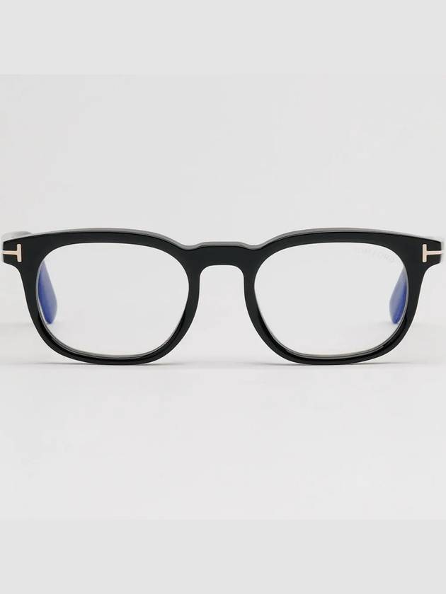 Blue light blocking glasses frame TF5930DB 001 square Asian fit horn rim - TOM FORD - BALAAN 3