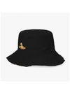 ORB Metal Bucket Hat Black - VIVIENNE WESTWOOD - BALAAN 4